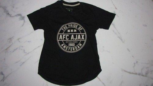128 AJAX shirt zwart, Kinderen en Baby's, Kinderkleding | Maat 128, Ophalen of Verzenden, Zo goed als nieuw, Jongen, Shirt of Longsleeve