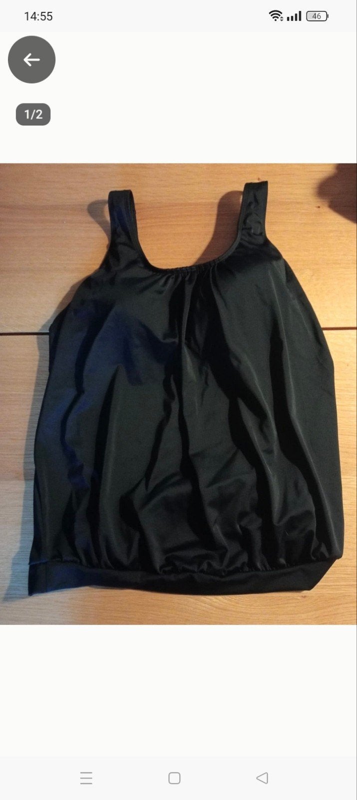 Hunkemöller topje met ingebouwde BH, maat 42, Hunkemöller, Ophalen of Verzenden, Zwart, Overige typen