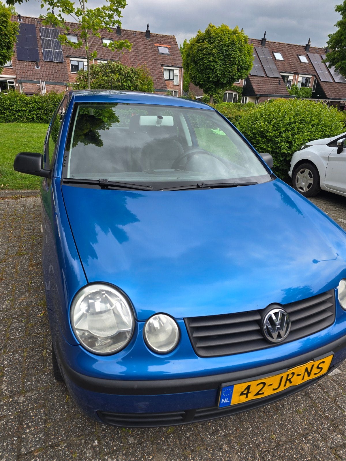VW Polo airco, automaat, 143.000, nieuw distibutieset, 74 pk, Blauw, 49 €/maand, Origineel Nederlands