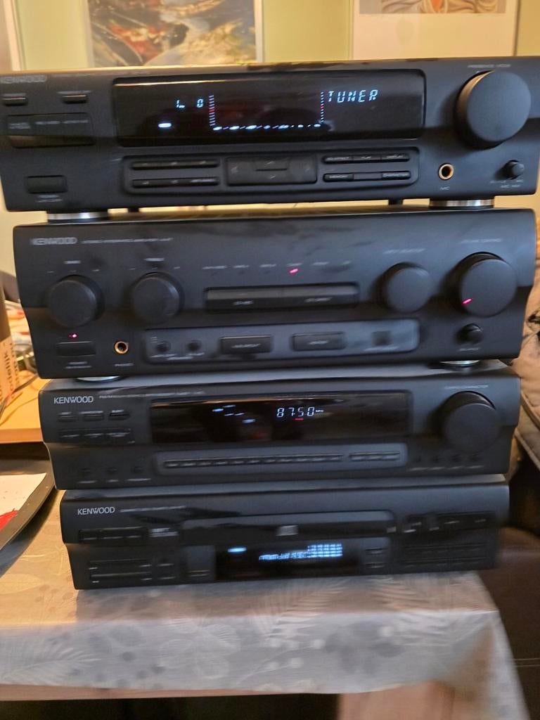 Kenwood Stereo Set: Tuner, Versterker, CD-speler, Gebruikt, Losse componenten, Tuner of Radio, Ophalen