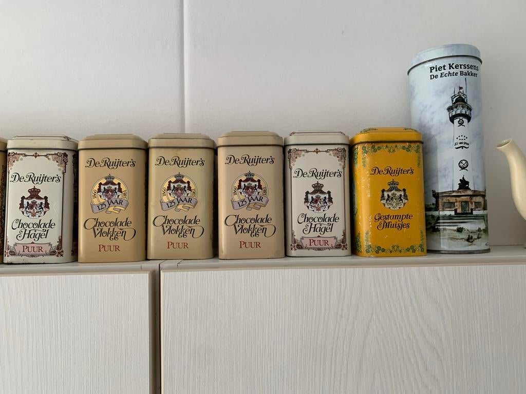 De Ruijter's blikjes en Piet Kerssens blik, Ophalen of Verzenden, Gebruikt, Overige, Overige merken