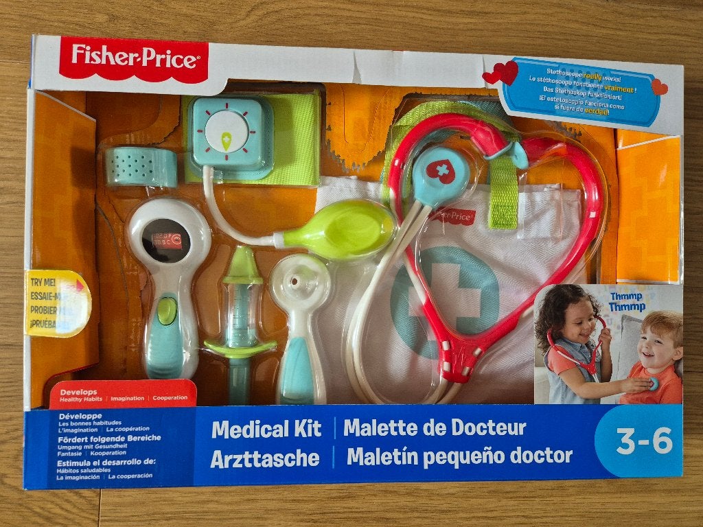 Fisher-Price doktersset, Kinderen en Baby's, Speelgoed | Fisher-Price, Ophalen of Verzenden, Zo goed als nieuw, Speelset