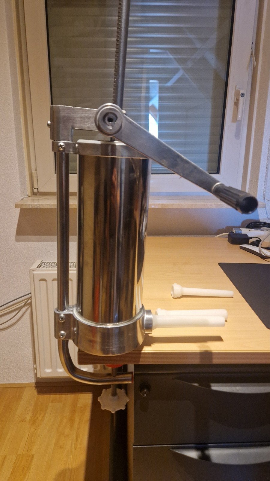 VidaXL Worstvuller/Vulbus/Stopbus 3KG met 3 Vultrechters, Ophalen of Verzenden, Gebruikt, Metaal