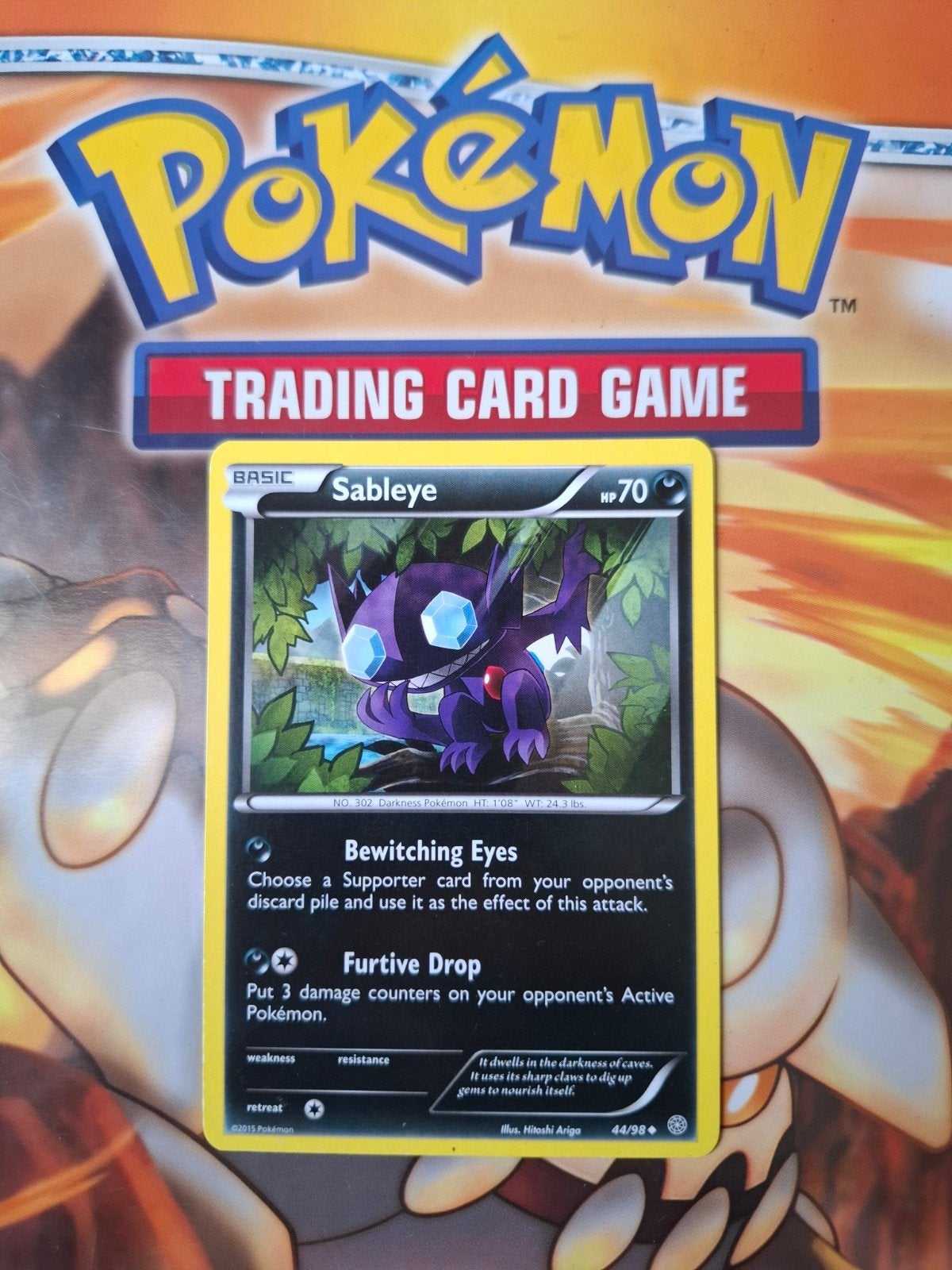 Sableye 44/98 XY Ancient Origins pokemon kaart, Ophalen of Verzenden, Gebruikt, Losse kaart