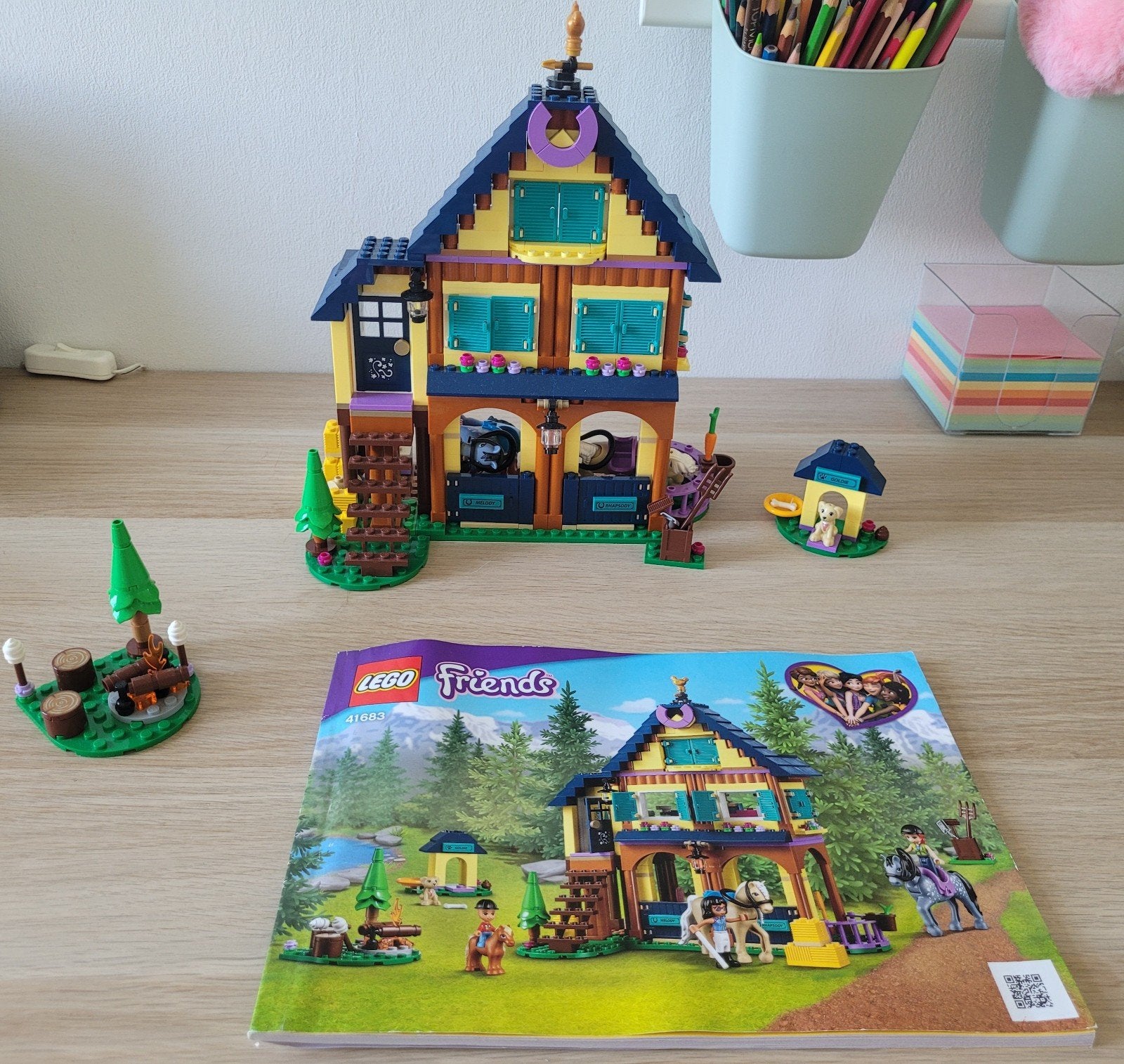 LEGO Friends Mia's Paardenclub, paardenhuis (41683), Ophalen, Lego, Friends, Complete set