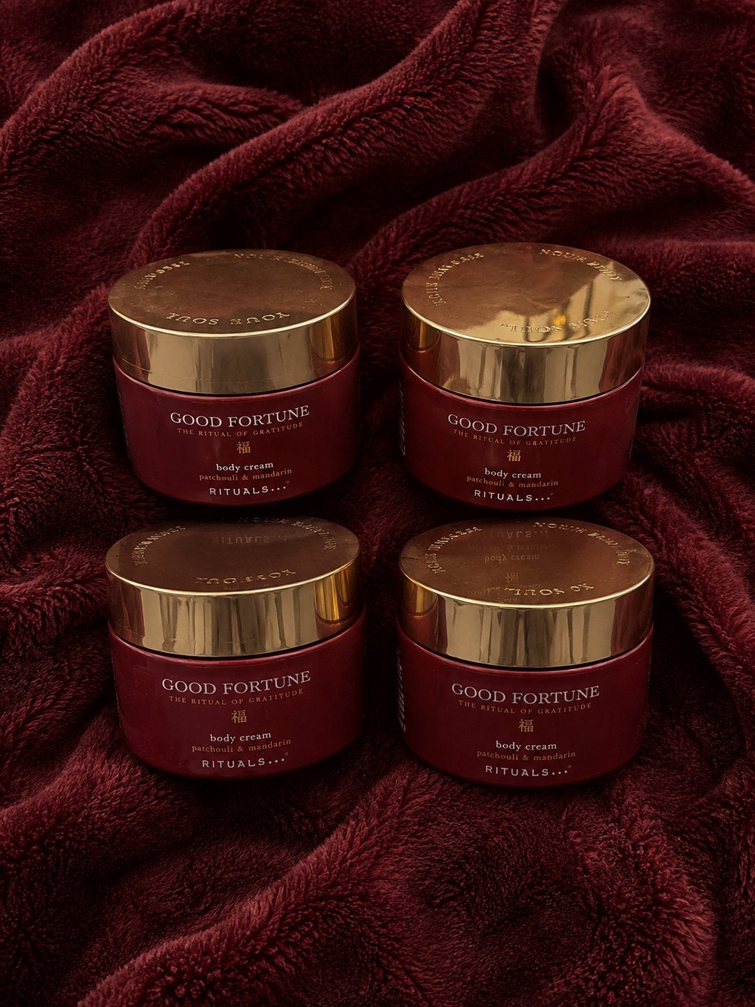 Ritual of Good Fortune bodycreme 220 ml 4 stuks, Ophalen of Verzenden, Nieuw, Bodylotion, Crème of Olie