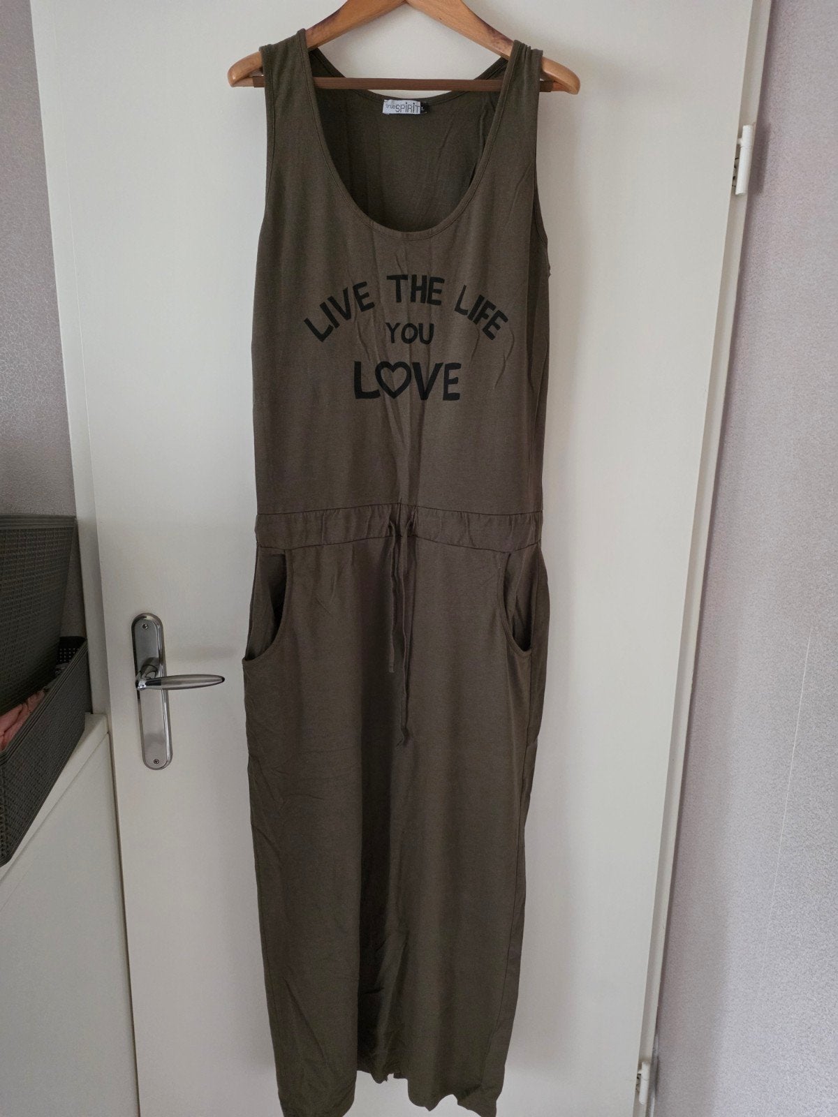 True Spirit Jumpsuit met tekstprint - Maat L, Ophalen of Verzenden