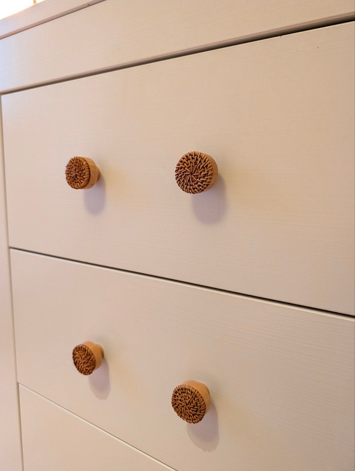 Grote witte commode met 6 lades, Huis en Inrichting, Ophalen, Gebruikt, 100 tot 150 cm, 5 laden of meer