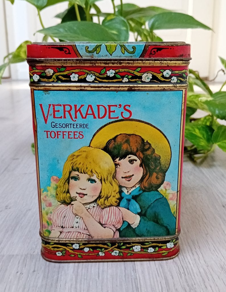 verkade zachte toffees snoep blik, Verzenden, Gebruikt, Koek(jes), Verkade