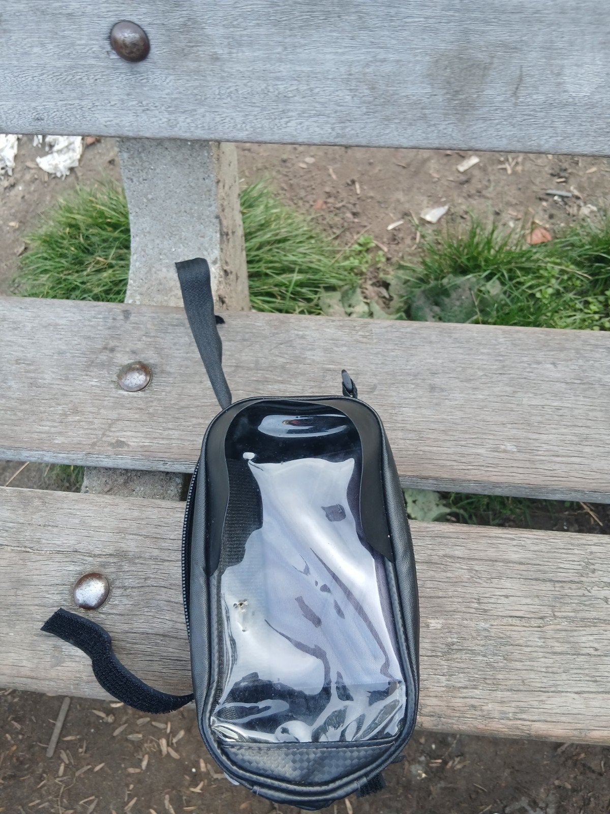 Fiets Telefoonhouder Tasje - Zwart, Ophalen of Verzenden, Gebruikt, Onbekend