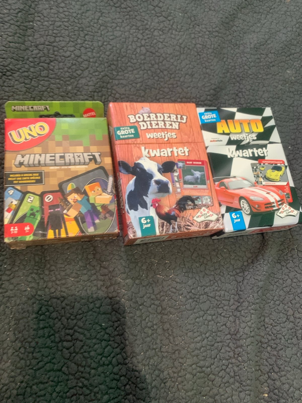 UNO Minecraft, Boerderij Dieren & Auto Kwarten, Een of twee spelers, Ophalen, Gebruikt
