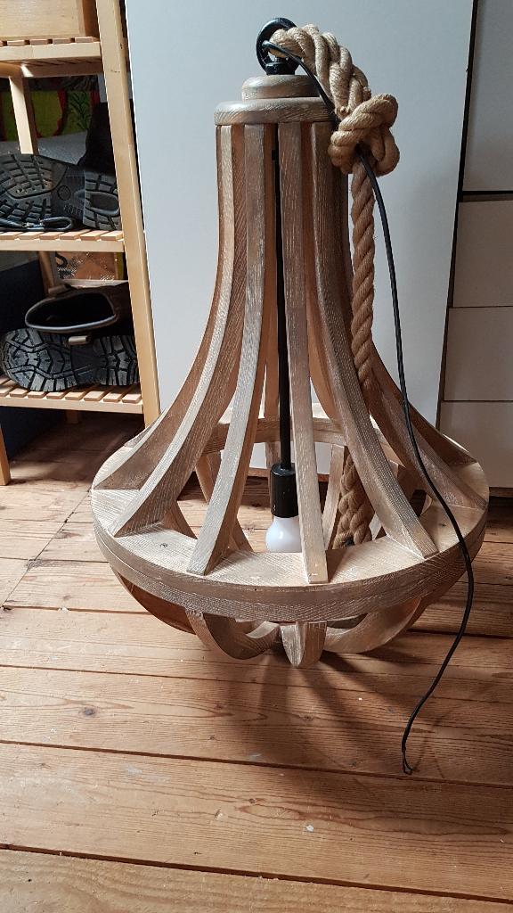 Hanglamp, Huis en Inrichting, Ophalen of Verzenden, Zo goed als nieuw, Hout