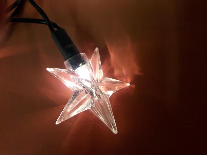 kerstverlichting in stervorm , voor elke lichtje zit er een, Ophalen of Verzenden, Nieuw