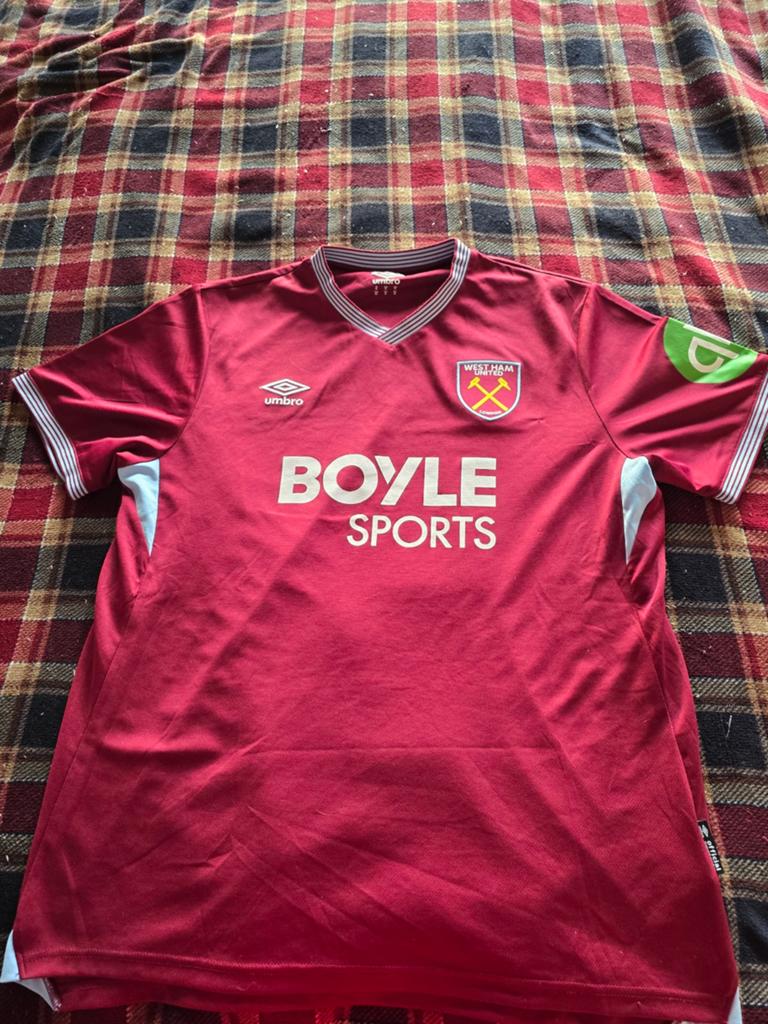 West Ham United shirt, Maat XL, Ophalen of Verzenden, Zo goed als nieuw, Shirt