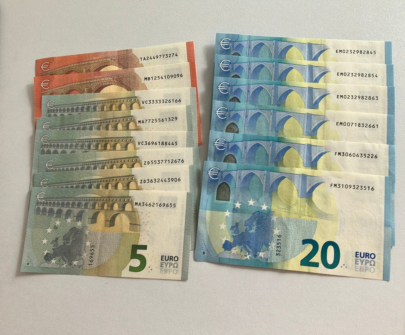 Zoek jij nog bepaalde lettercombinaties eurobiljetten??, Postzegels en Munten, Ophalen of Verzenden, Overige landen, 50 euro