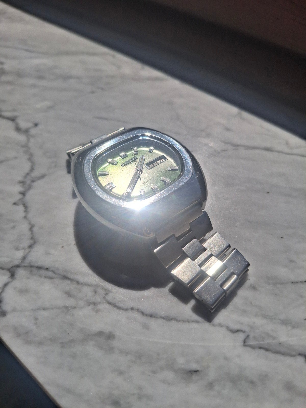 Vintage Citizen Automatic 21 Jewels – Green Dial – Day-Date, Verzenden