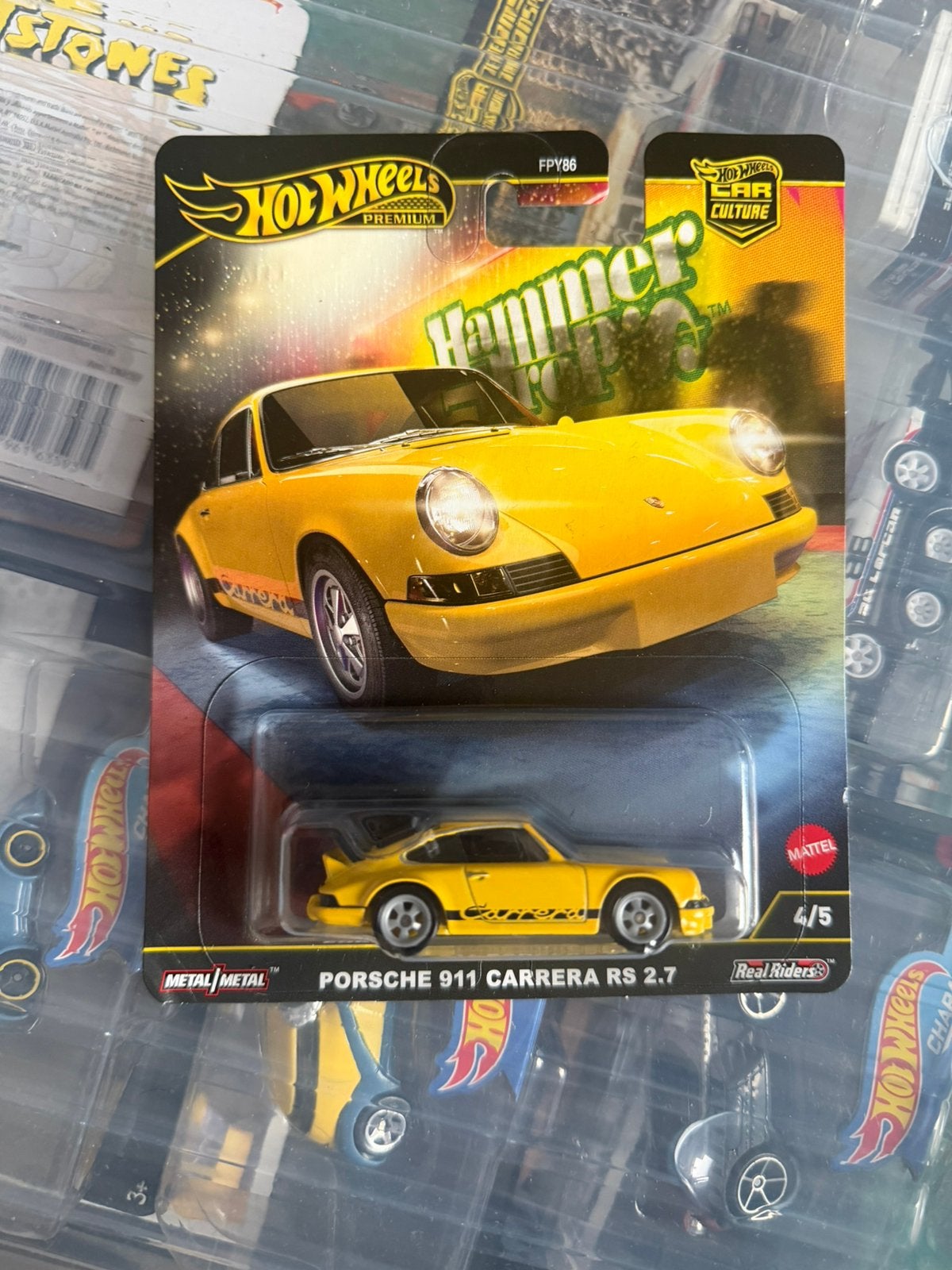 Hot wheels Porsche 911 carrera rs Premium, Ophalen of Verzenden, Zo goed als nieuw, Auto