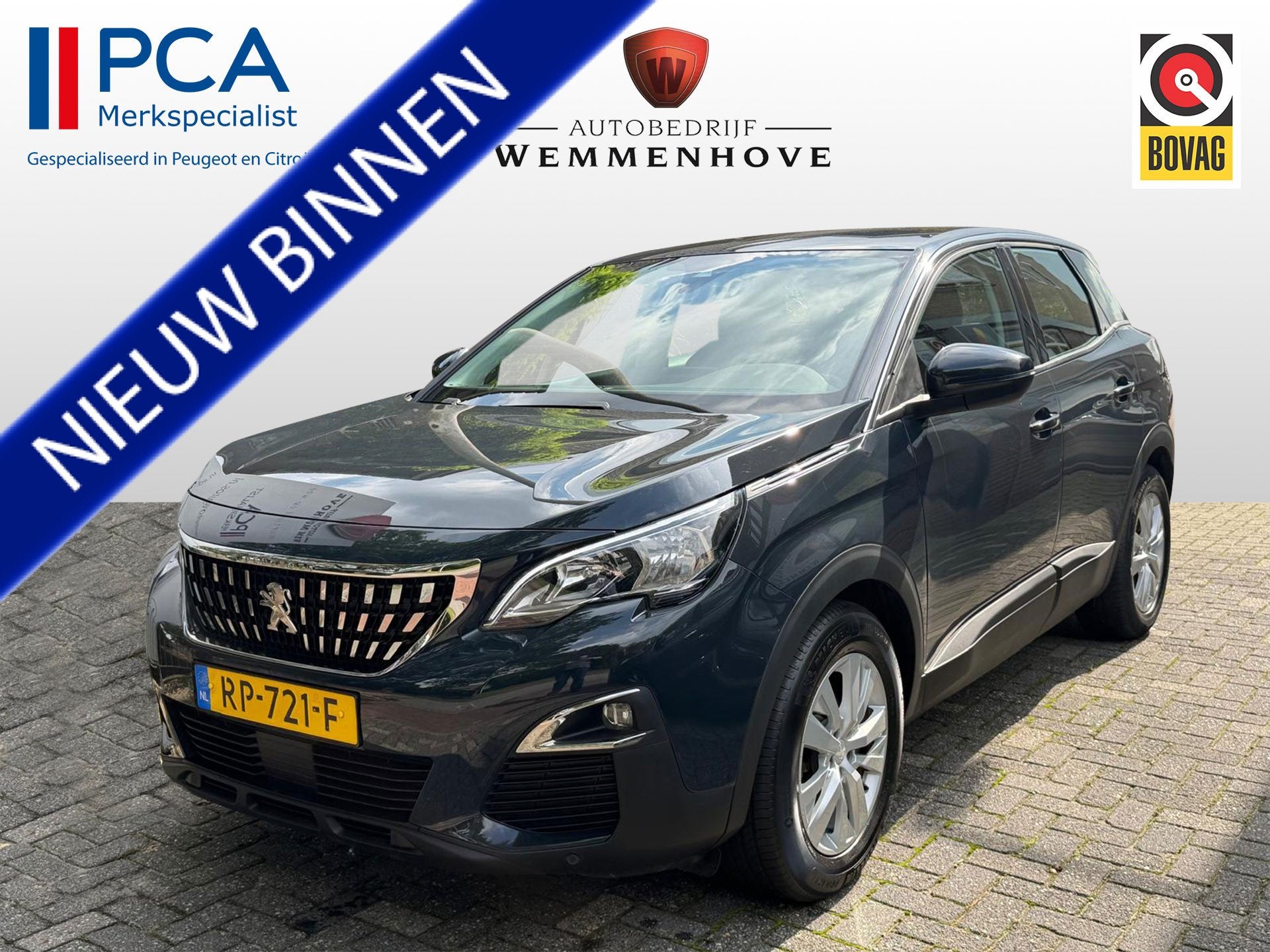 Peugeot 3008 1.2 PureTech Blue Lease Executive (bj 2018), Auto's, Stof, Gebruikt, Euro 6, 1199 cc