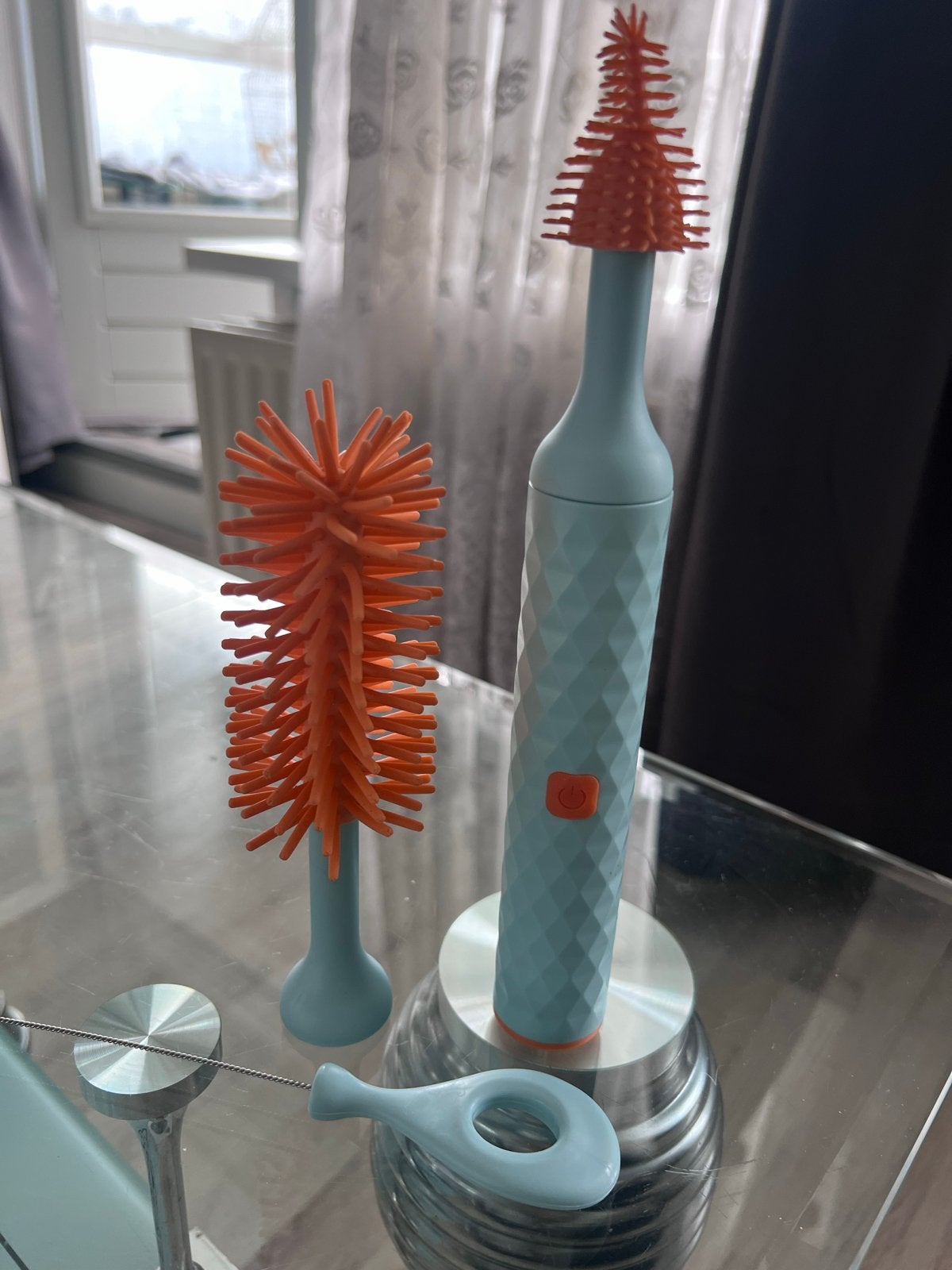 Draadloze elektrische flessenborstel set - Nieuw, Overige typen, Kunststof, Nieuw, Ophalen of Verzenden