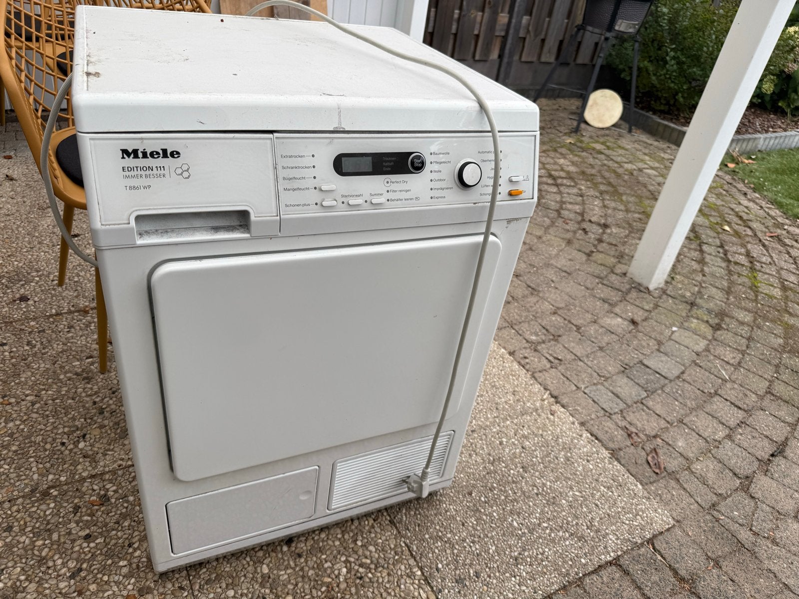 Miele T8861WP Edition 111 warmtepompdroger, Gebruikt, 8 tot 10 kg, Ophalen of Verzenden, 85 tot 90 cm