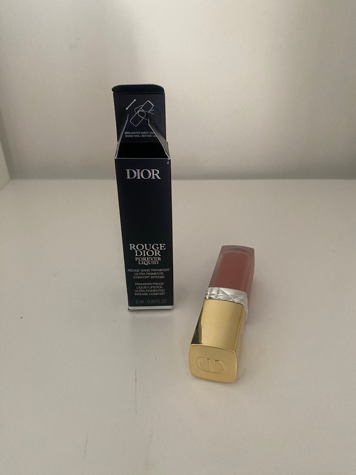 Dior Rouge Forever Liquid Lipstick - 100 Forever Nude, Verzenden, Nieuw, Make-up, Overige kleuren