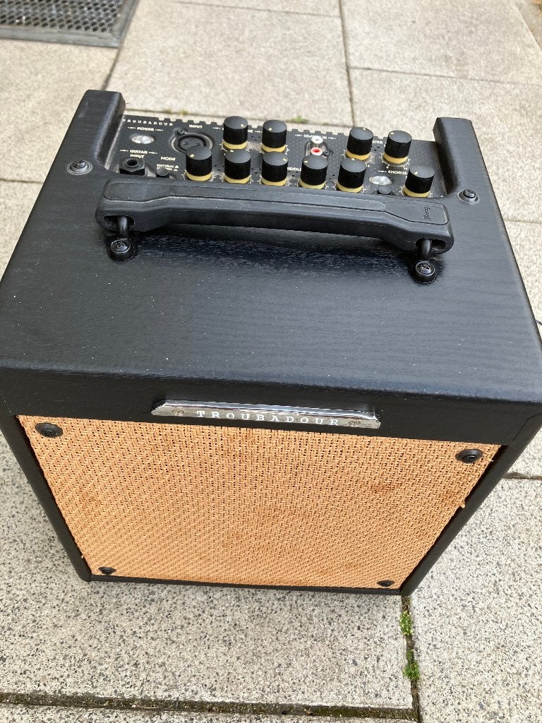 Ibanez Troubadour versterker combo, Muziek en Instrumenten, Versterkers | Bas en Gitaar, Ophalen of Verzenden, Gebruikt, Gitaar