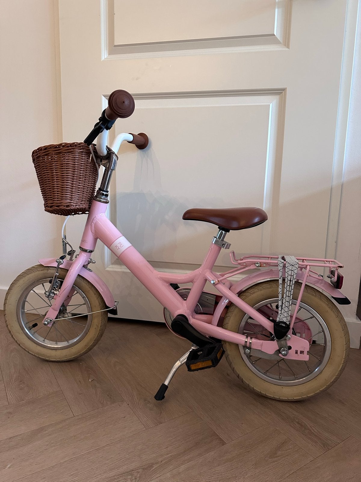 Puky Kinderfiets Youke 12″ Retro Roze, Ophalen, Terugtraprem, Zijwieltjes, Gebruikt