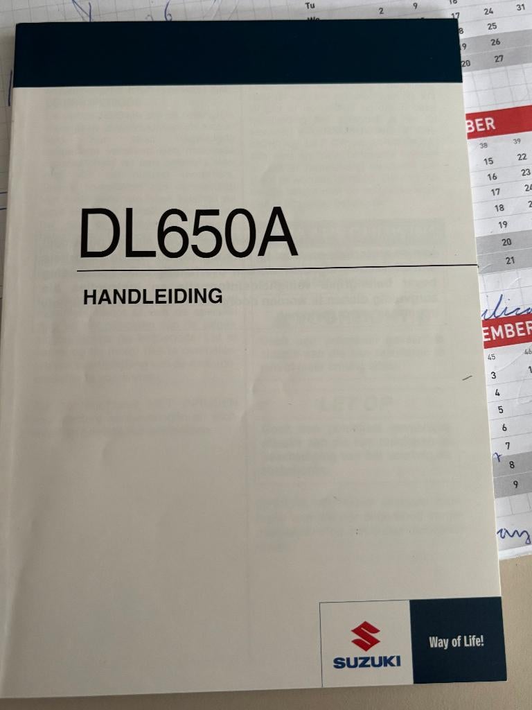 instructieboekje Suzuki DL 650 bouwlaar 2014, Ophalen of Verzenden, Suzuki