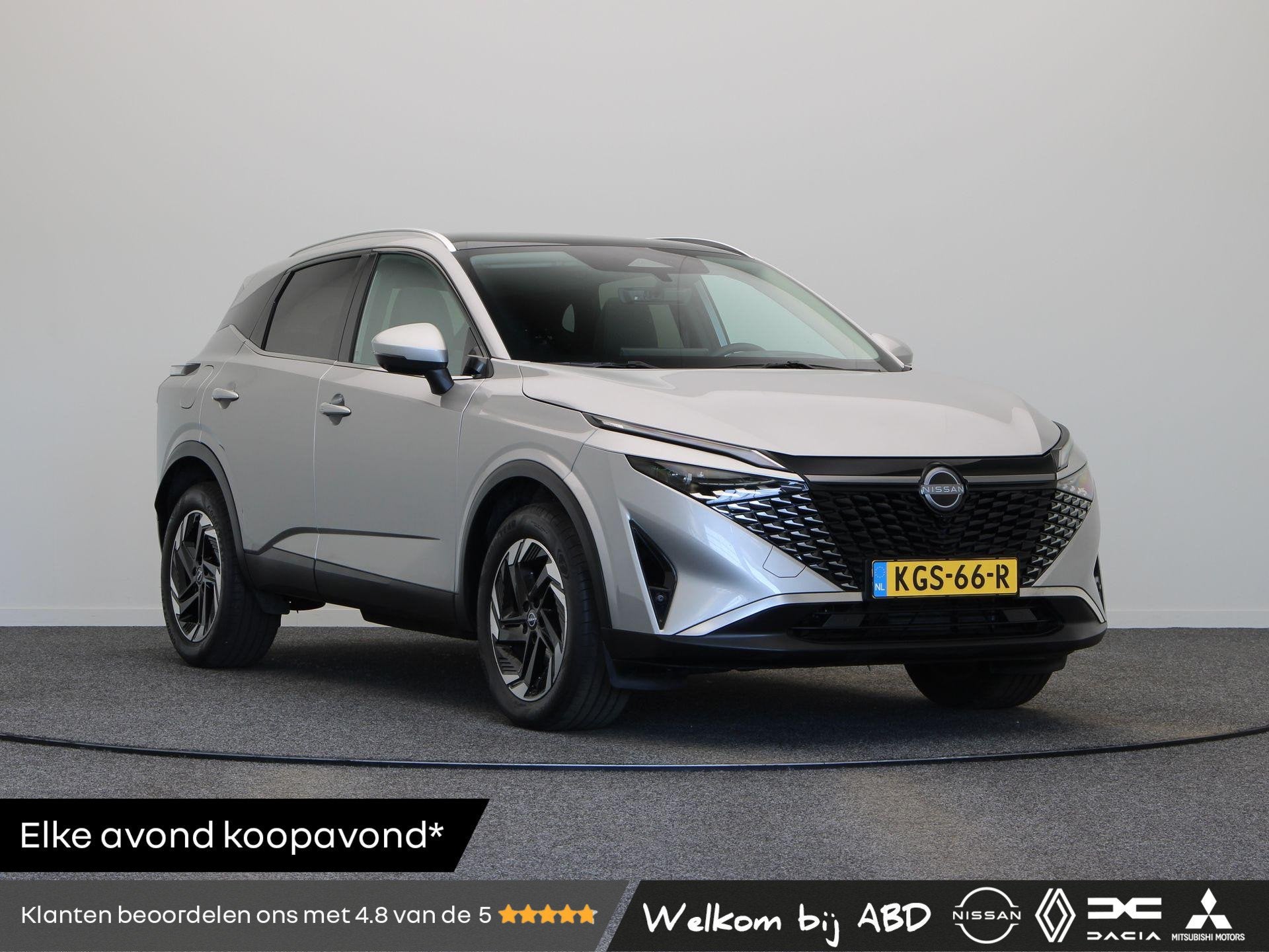 Nissan Qashqai 158pk MHEV Xtronic N-Connecta | Head-up | Ele, Auto's, 4 cilinders, Leder en Stof, 1365 kg, Bedrijf
