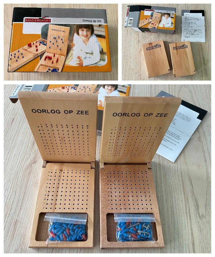 Zeeslag / spel voor 2 / hout / NIEUW, Een of twee spelers, Ophalen of Verzenden, Nieuw