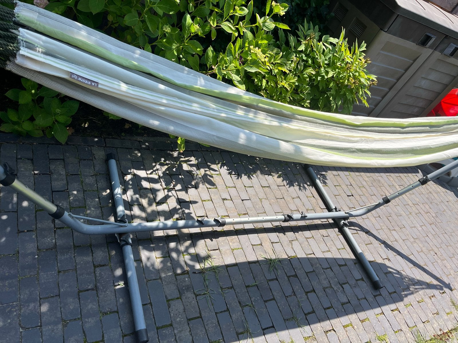 La Siesta hangmat met Bo-Camp standaard, Ophalen, Gebruikt, Met standaard, Eenpersoons