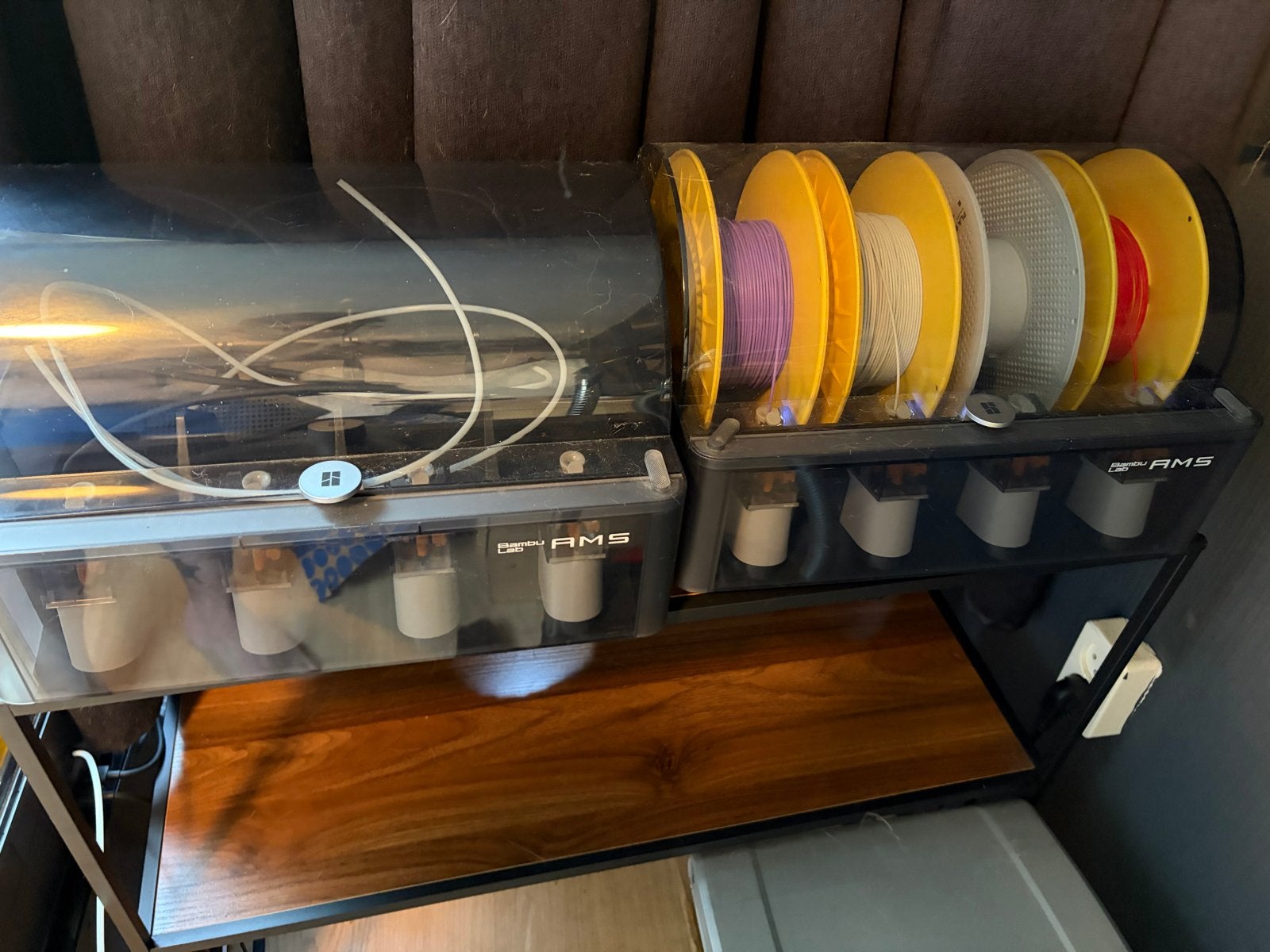Bambu Lab P1S met 3 AMS-units - Recent onderhouden, Computers en Software, 3D Printers, Ophalen, Zo goed als nieuw, Filament