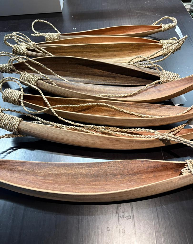 Partij coco bladeren hanger decoratie, Huis en Inrichting, Woonaccessoires | Overige, Ophalen of Verzenden, Nieuw, Natuurlijk materiaal