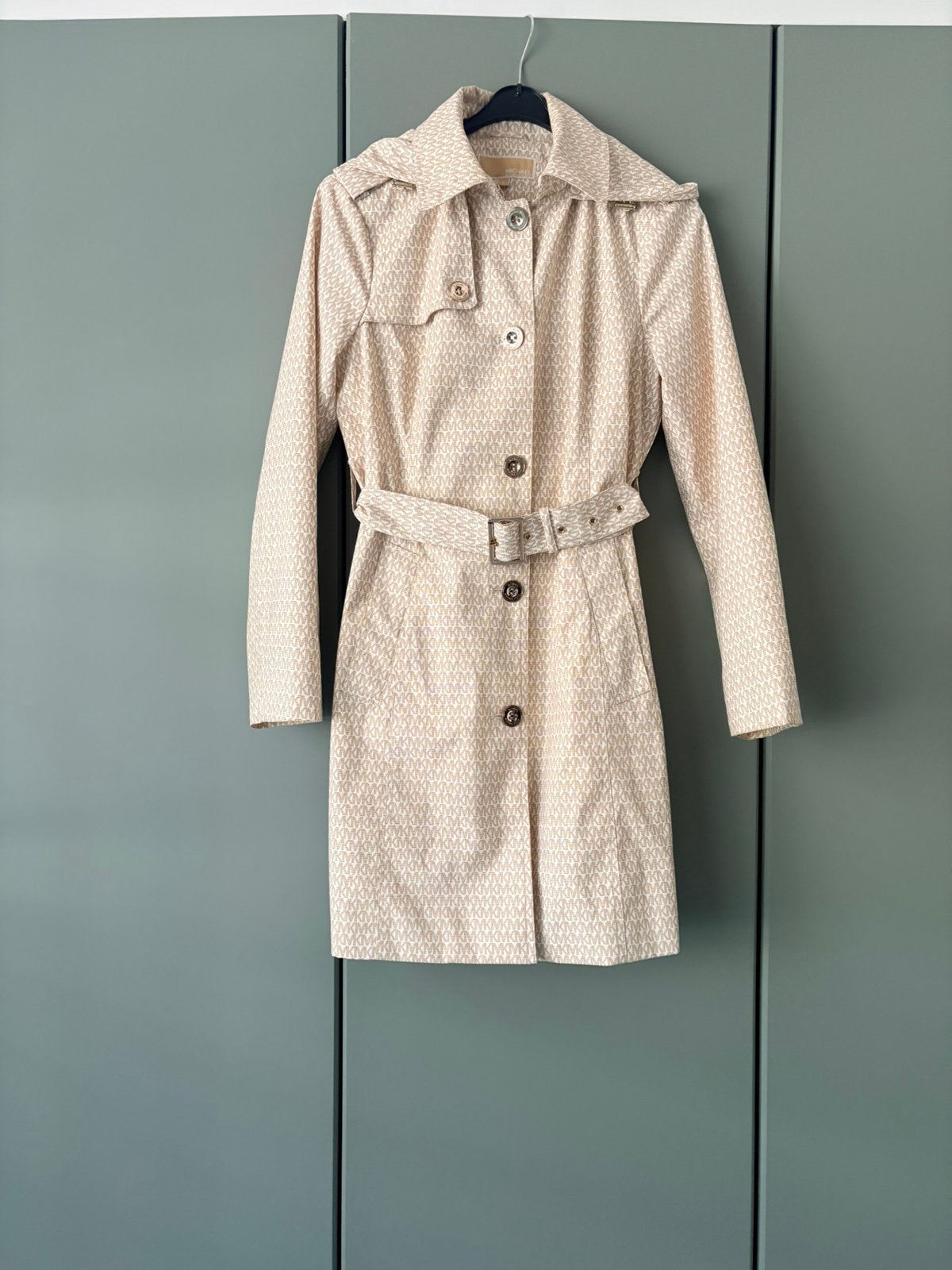Originele trenchcoat Michael Kors, Kleding | Dames, Jassen | Zomer, Ophalen of Verzenden, Zo goed als nieuw, Maat 36 (S), Beige