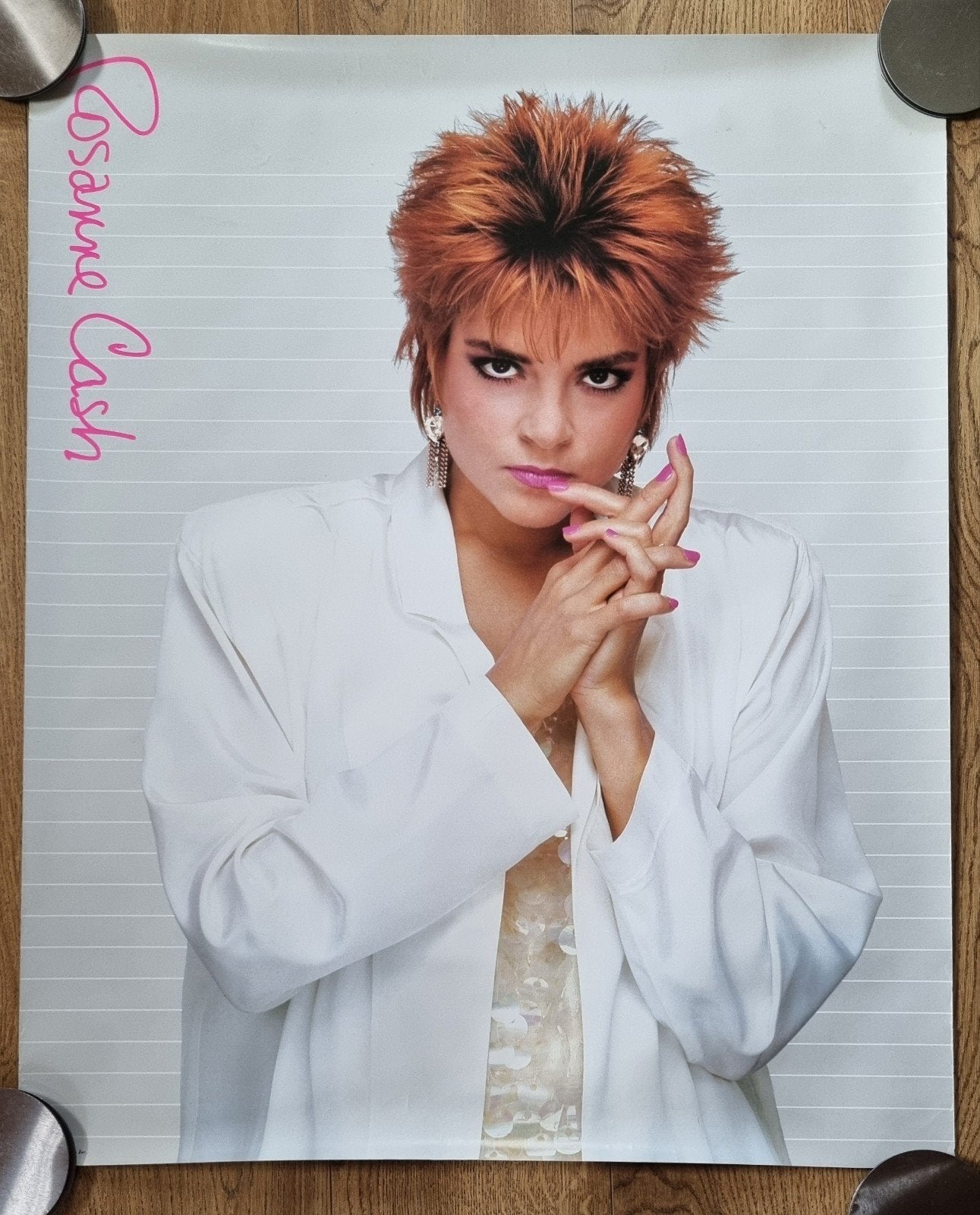 Poster Rosanne Cash., Ophalen of Verzenden, Zo goed als nieuw, A1 t/m A3, Rechthoekig Staand
