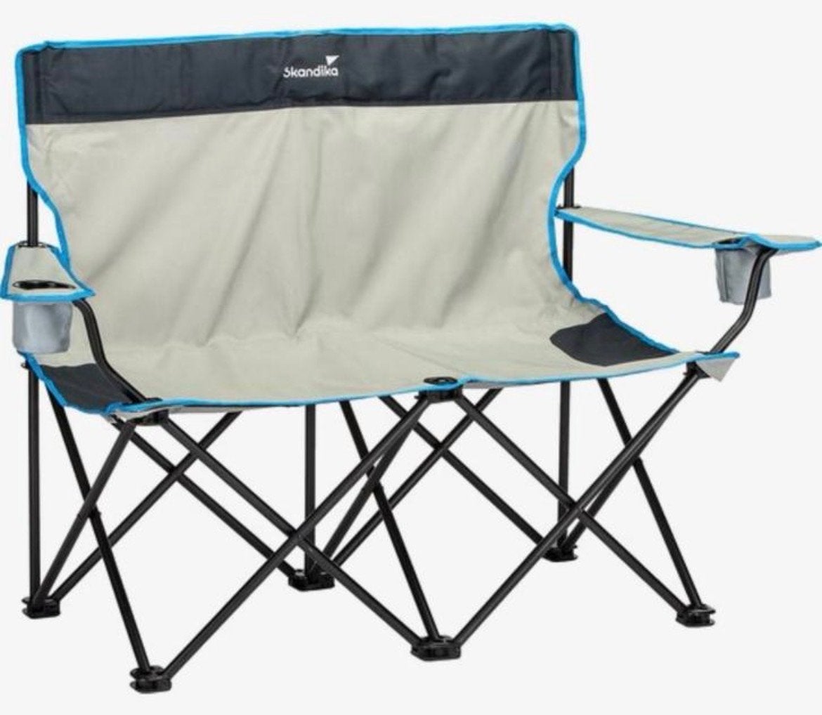 Skandika opvouwbaar camping bankje / Double Folding Chair, Ophalen of Verzenden, Nieuw, Campingstoel