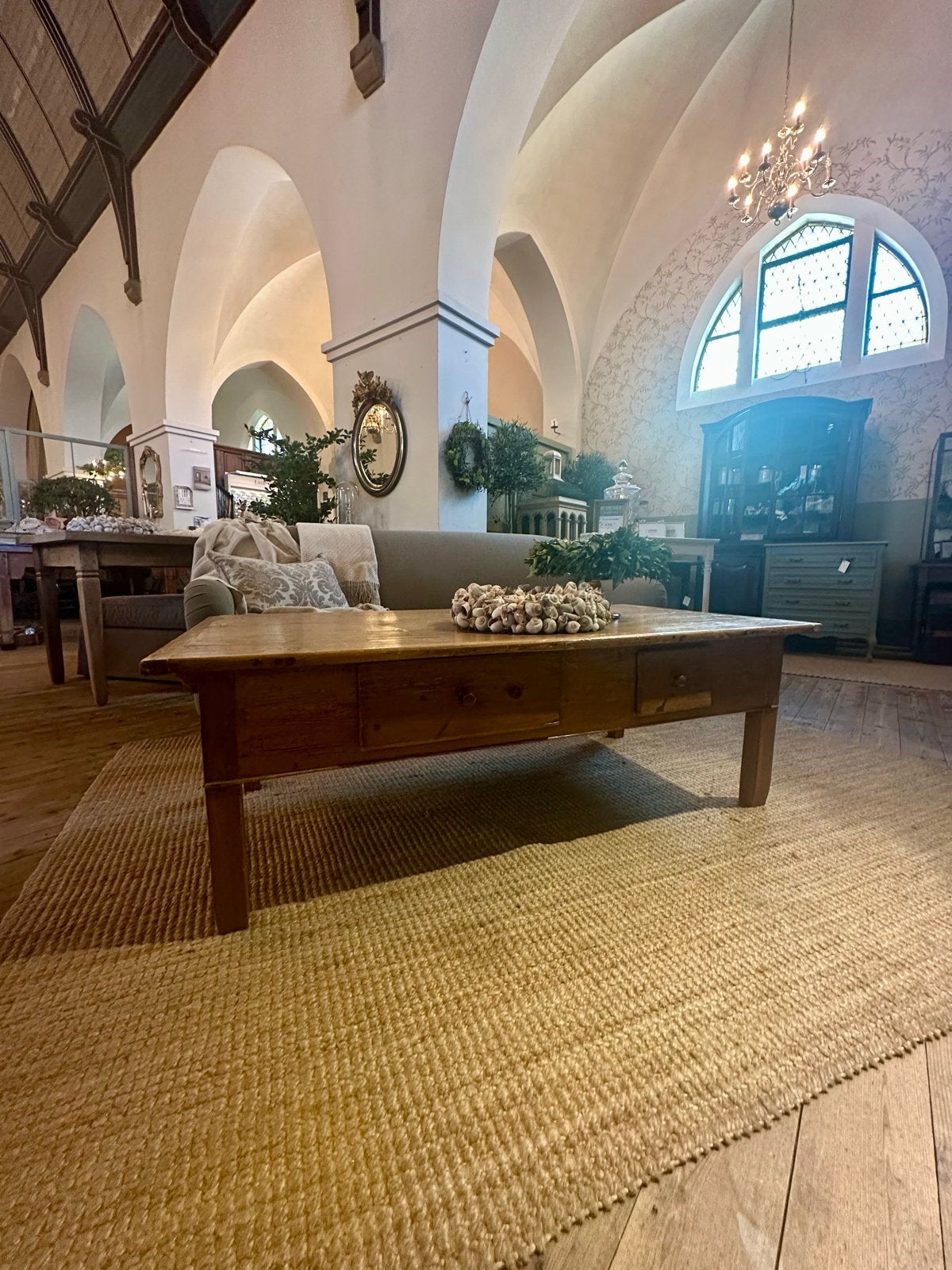 Antieke Franse salon tafel - massief hout, Antiek en Kunst, Antiek | Meubels | Tafels, Ophalen