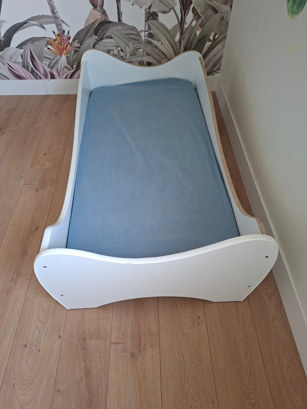 Wit Top Beds Midi peuterbed met matras, Lattenbodem, Gebruikt, 70 tot 85 cm, 140 tot 160 cm