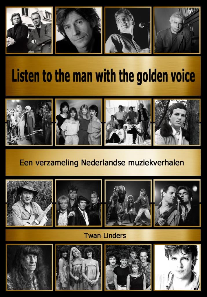 Gesigneerd boek Listen to the man with the golden voice, Twan Linders, Nieuw, Ophalen of Verzenden, Genre of Stijl