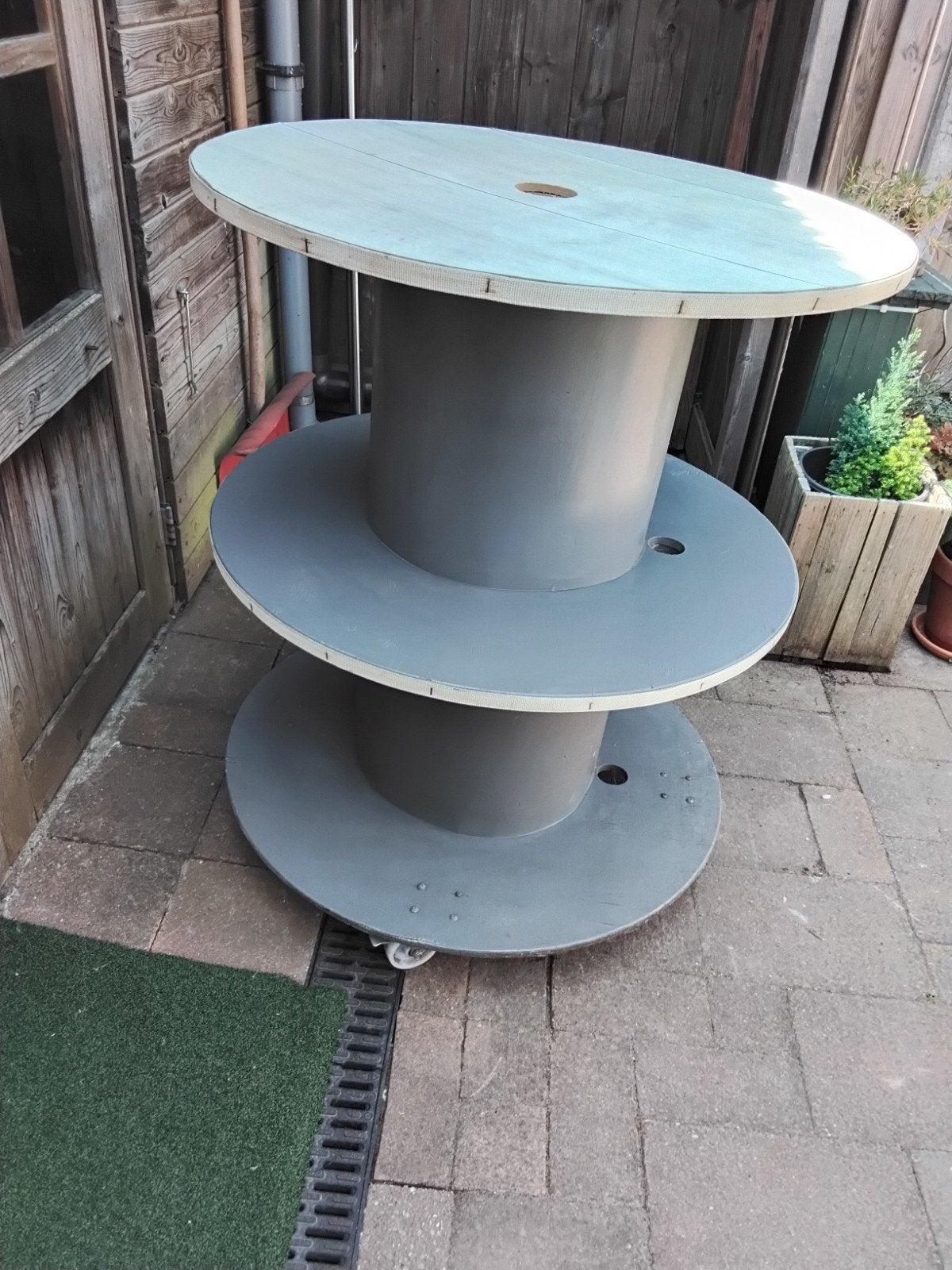 statafel, Ophalen, Gebruikt, Rond, Hout