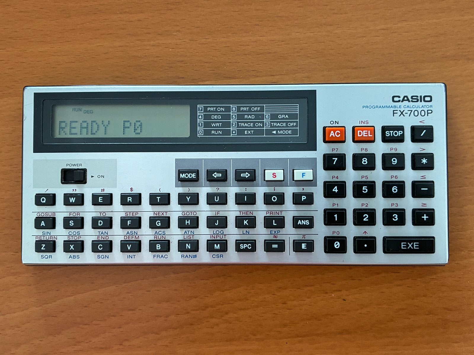 Casio FX-700P programmeerbare rekenmachine, Ophalen, Gebruikt