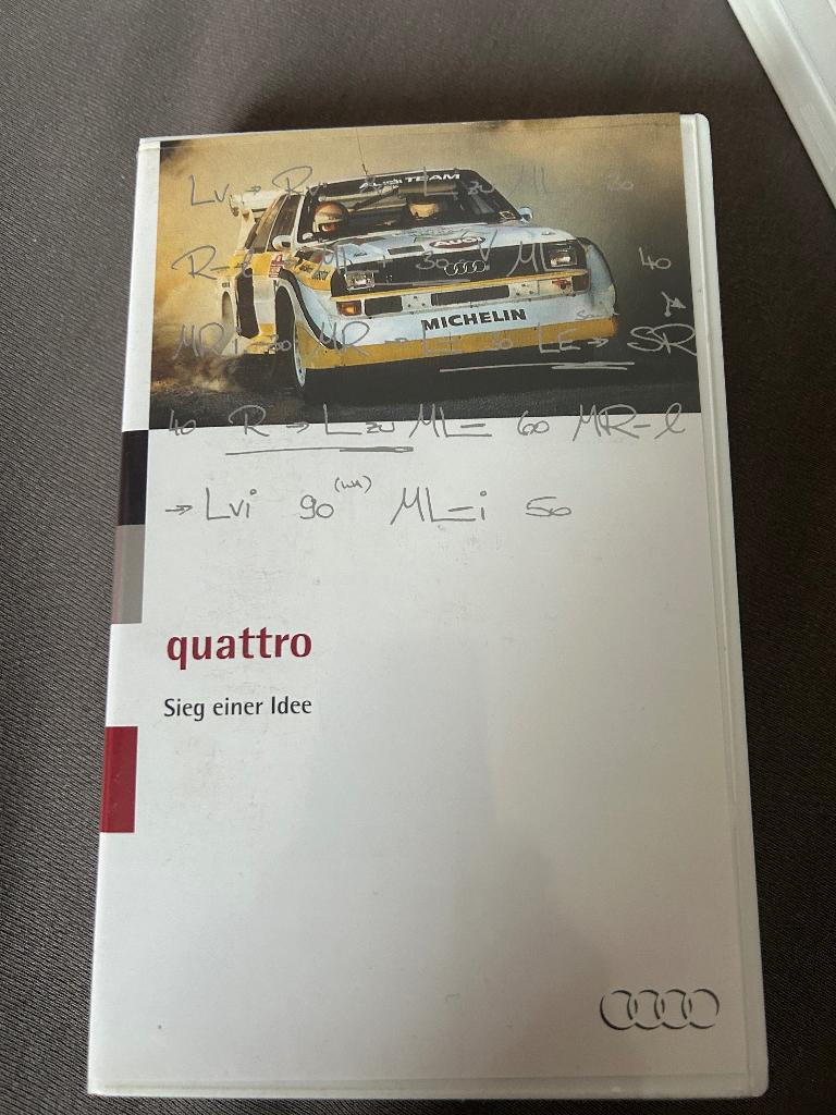 VHS videoband: quattro, Sieg einer Idee, Verzamelen, Ophalen of Verzenden, Gebruikt, Auto's