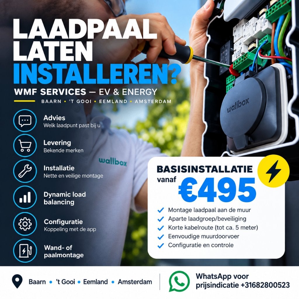 Laadpaal installeren vanaf €495 | WMF Services