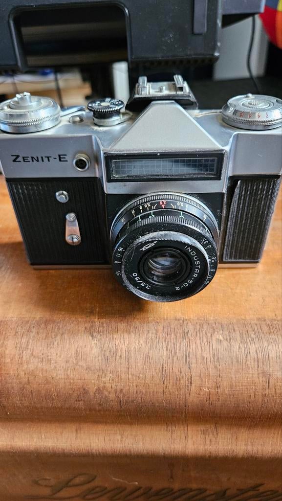 Vintage Zenit-E Spiegelreflexcamera met Industar-50-2 lens, Ophalen of Verzenden, Gebruikt, Spiegelreflex, Overige Merken