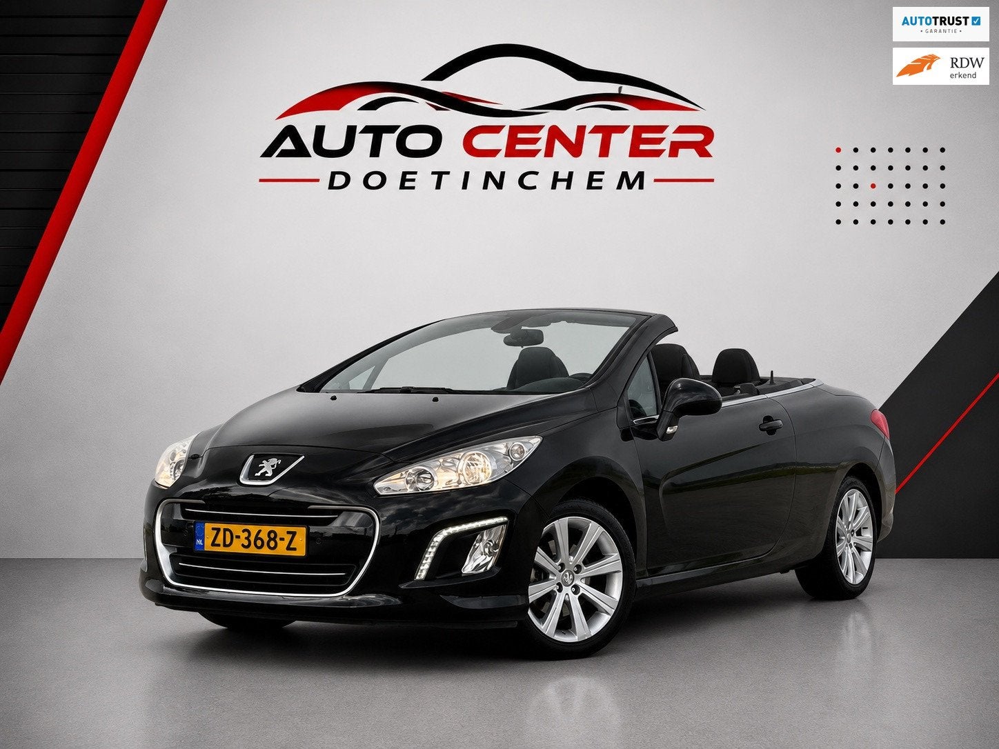 Peugeot 308 CC 1.6 Sport Pack AUTOMAAT|CABRIO|StoelV, Auto's, Peugeot, Euro 5, Stof, Gebruikt, Zwart