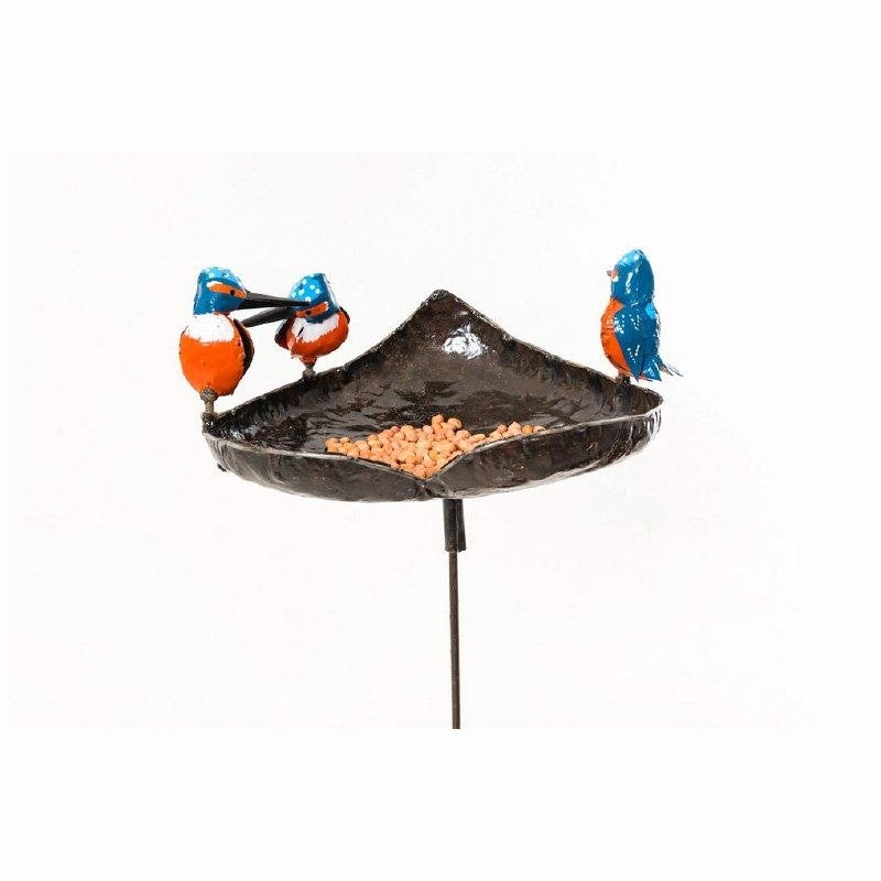 IJSVOGEL WATER - VOER - BAK - STREETART HANDMADE - FAIRTRADE, Tuin en Terras, Ophalen of Verzenden, Nieuw