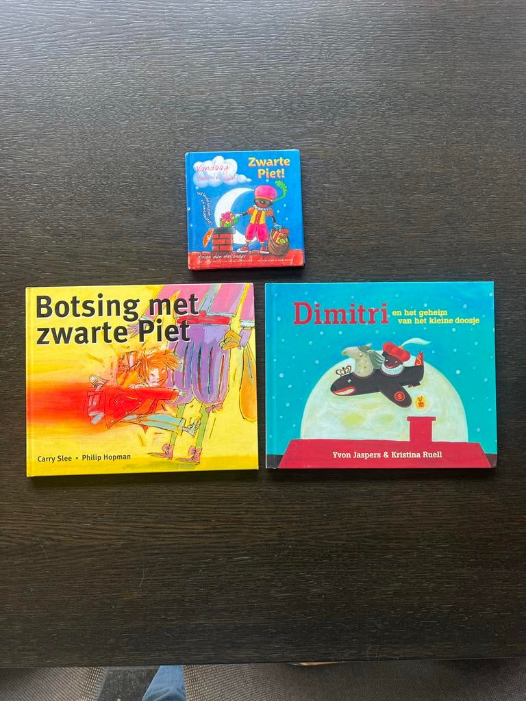 3 Sinterklaasboeken: Zwarte Piet, Botsing, Dimitri, Boeken, Ophalen of Verzenden, Gelezen, Fictie algemeen