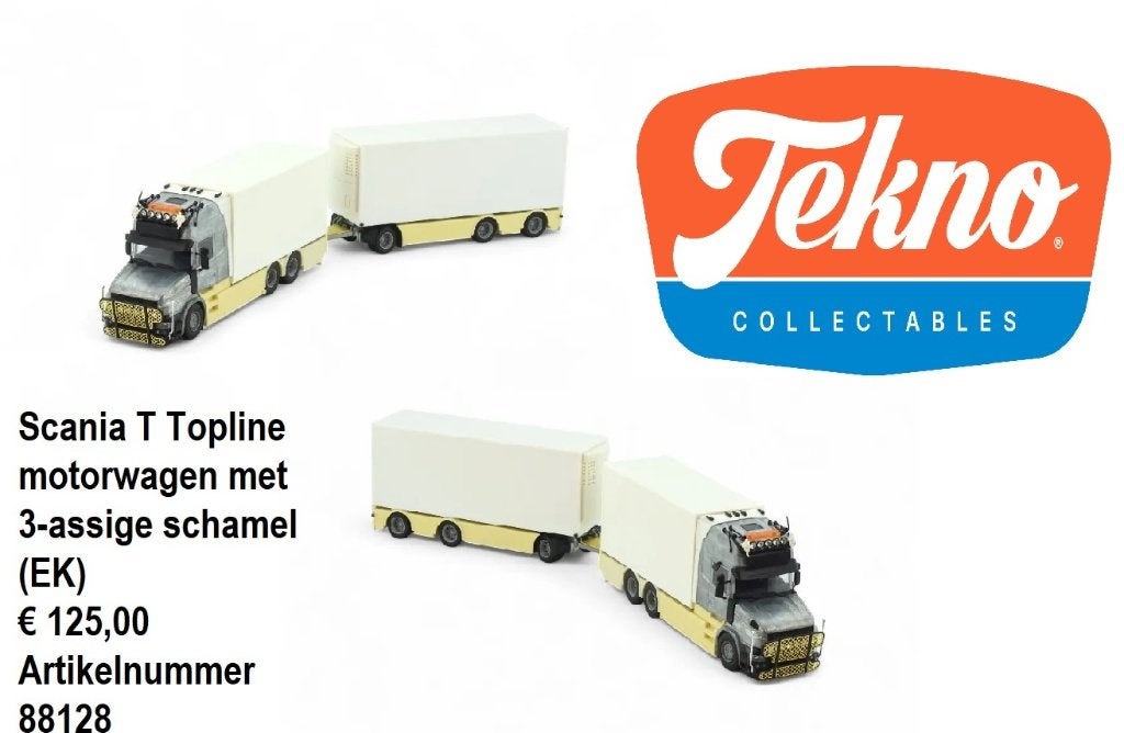 tekno kit t topline moterwagen met ahw, Hobby en Vrije tijd, Modelauto's | 1:50, Ophalen of Verzenden, Nieuw, Bus of Vrachtwagen