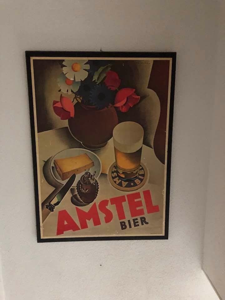 amstel schilderij   jan wijga  replica, Ophalen, Gebruikt, Reclamebord, Plaat of Schild, Amstel