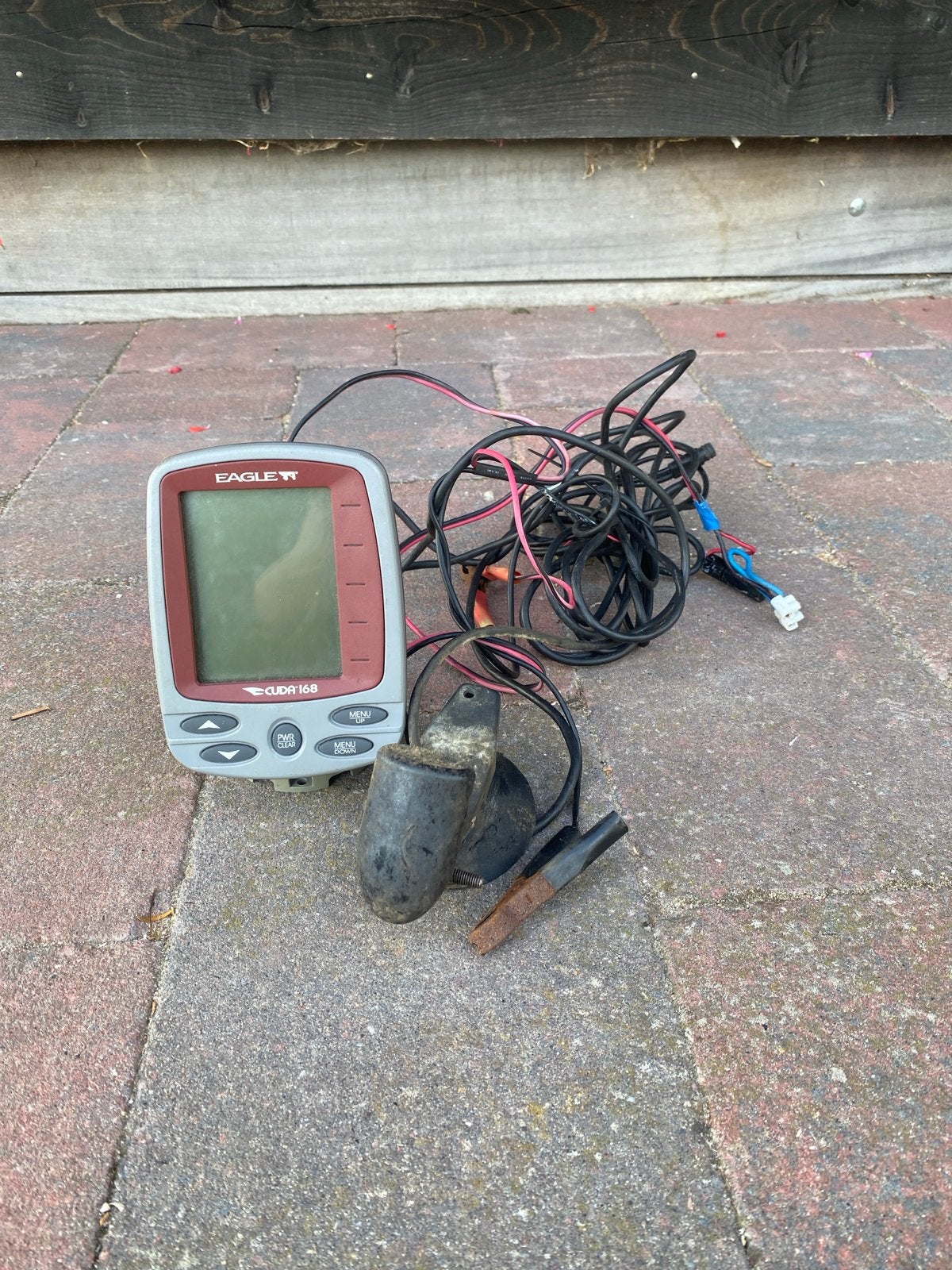 Eagle Cuda 168 Fishfinder met transducer -, Watersport en Boten, Ophalen of Verzenden, Gebruikt, Kaartplotter of Fish Finder